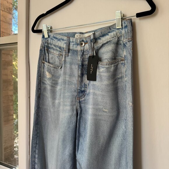 NWT Rag & Bone Liquid Miramar Logan Pants Tencel Sweatpant Jeans in Meadow 23 - Picture 10 of 14